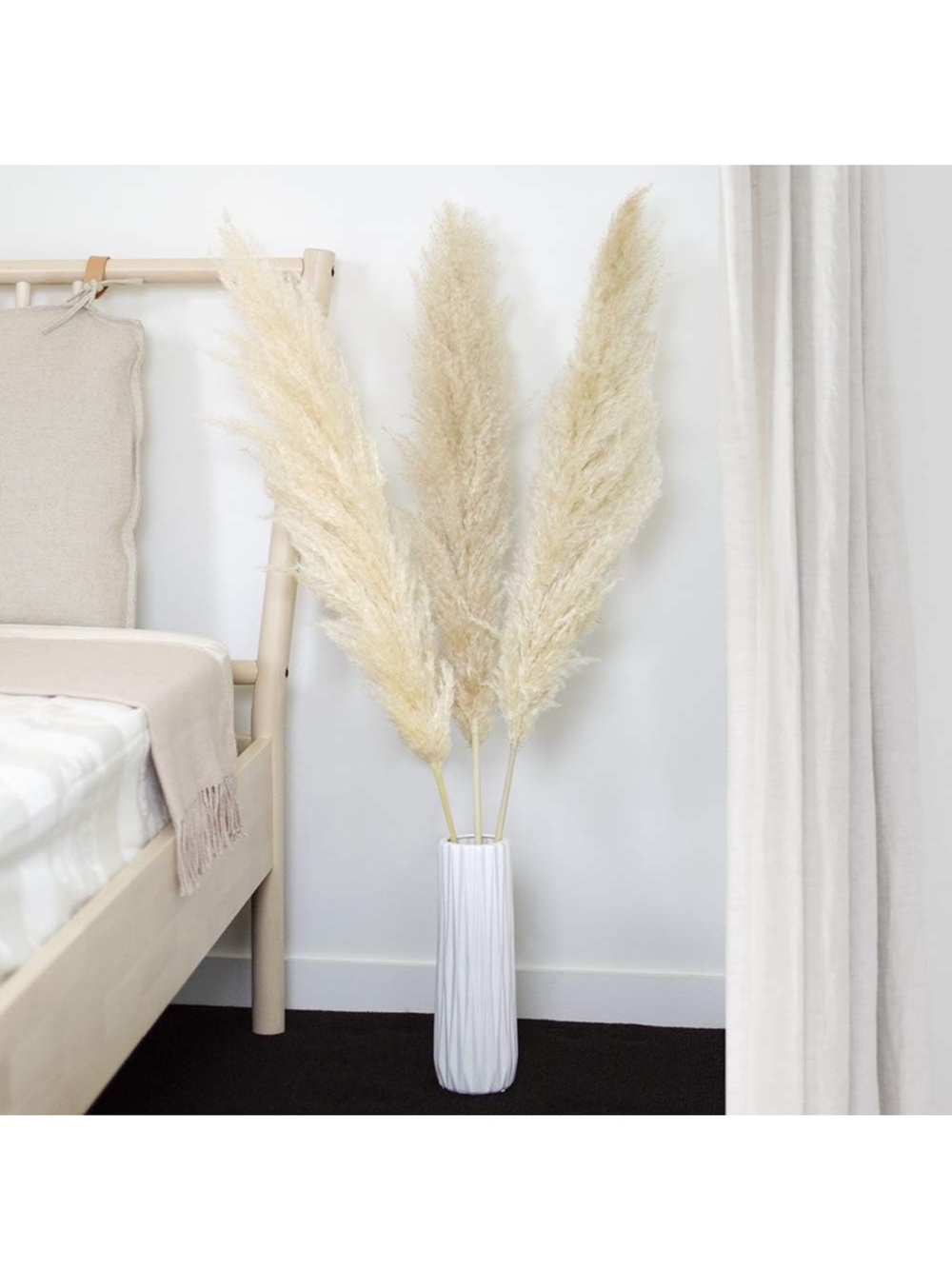 Natural Dried Beige Pampas Stems